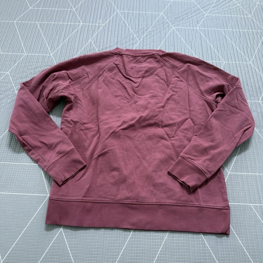 Patagonia Alpine Icon Regenerative Cotton Crewneck Sweatshirt Sz L Rose Pink - Picture 3 of 7